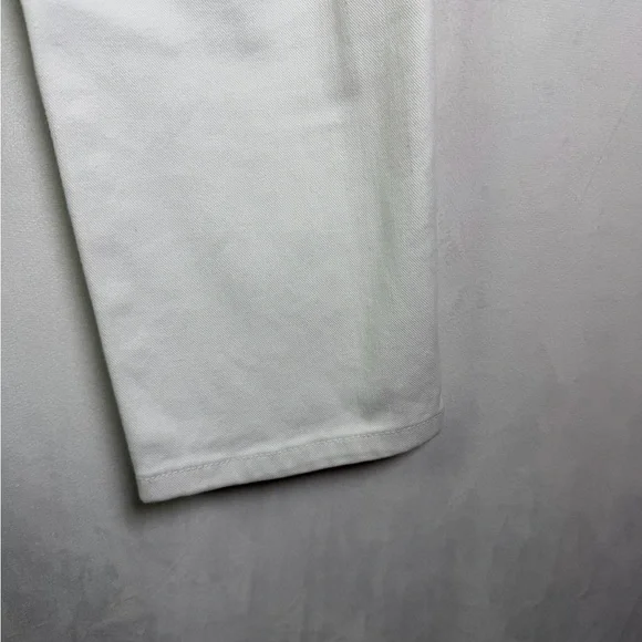 LRL Lauren Jeans Co Women’s White Classic Straight Cropped Coastal Jeans Size 12 - Picture 6 of 8